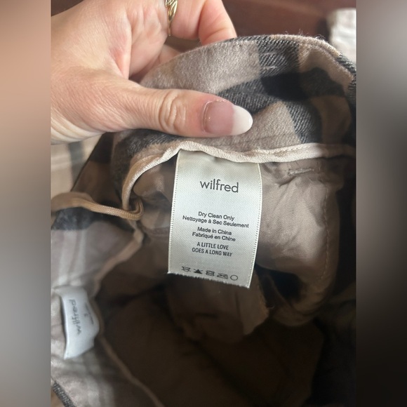 Aritzia WILFRED Plaid Pants ~ size 0 - Picture 8 of 11